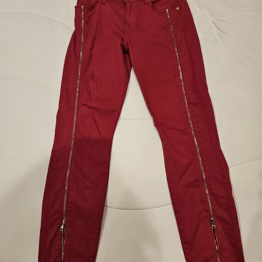 Red jeans